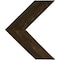 Ekena Millwork 12"W x 14"H x 3/4"D Vintage Farmhouse 3 1/2" Chevron, Barnwood Decor Collection, Pebble Grey DECR12X14X075CHVPG - alternate 1
